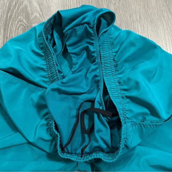 Nike Men's Teal Blue Large Swoosh Dri Fit Running‎ Activewear Shorts Size S - Picture 4 of 9